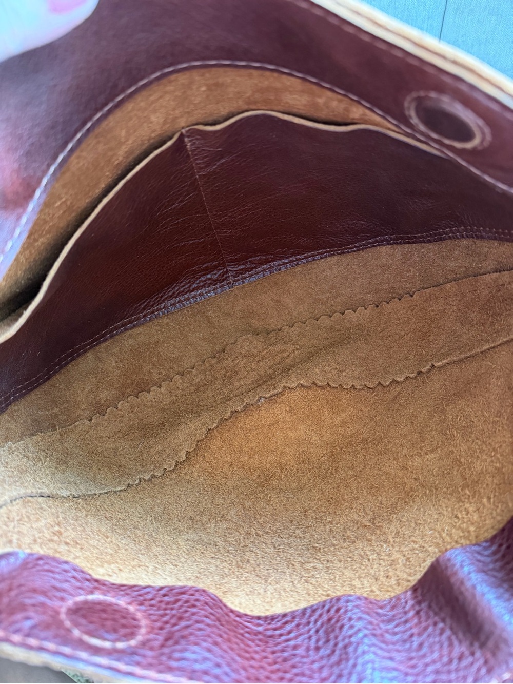 Portland Leather Nutmeg Pebbled Crossbody - Picture 4 of 5